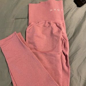 NVGTN Pastel Pink Contour Seamless Leggings